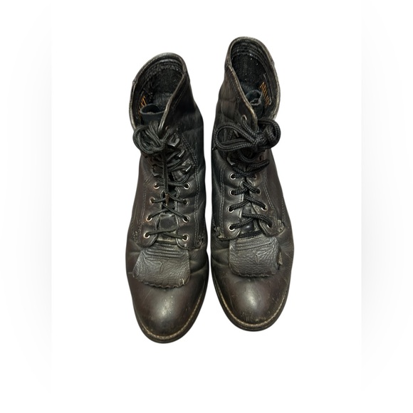 Ariat Women's Heritage Lacer II Black Deertan Boots Size 6 - Picture 4 of 13